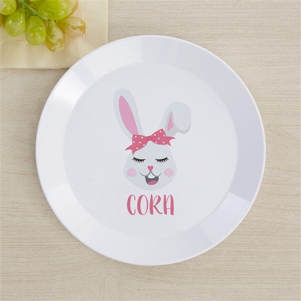 Build Your Own Easter Bunny Personalized Girls Dinnerware  - 44627