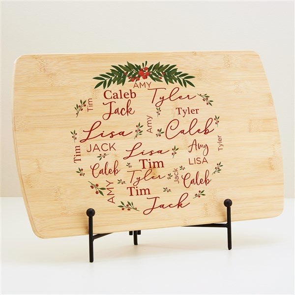 Merry Family Personalized Wood Cutting Board  - 44632