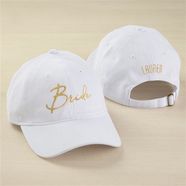 Modern Bridal Party Embroidered Baseball Caps  - 44668