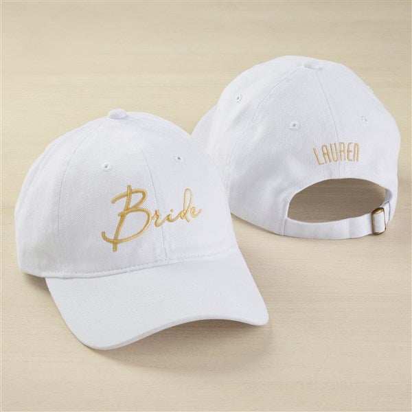 Modern Bridal Party Embroidered Baseball Caps - 44668