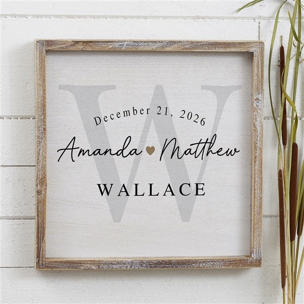 Simply Us Personalized Wedding Frame Wall Art  - 44672
