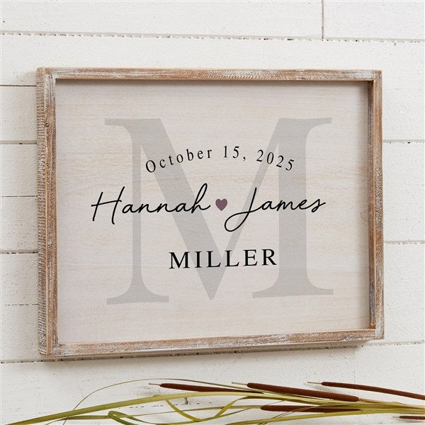 Simply Us Personalized Wedding Frame Wall Art  - 44672