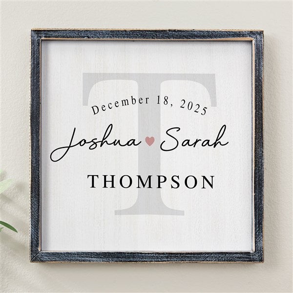 Simply Us Personalized Wedding Frame Wall Art  - 44672