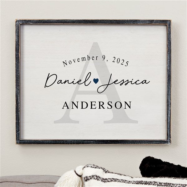 Simply Us Personalized Wedding Frame Wall Art  - 44672