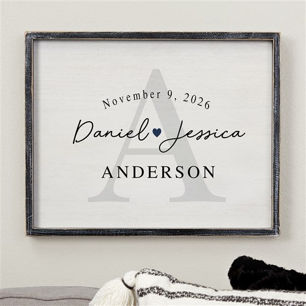 Simply Us Personalized Wedding Frame Wall Art  - 44672