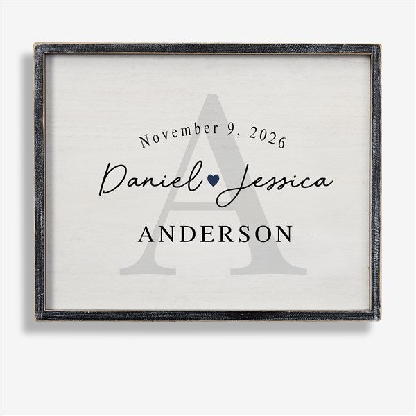 Simply Us Personalized Wedding Frame Wall Art  - 44672