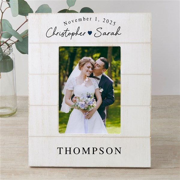 Simply Us Personalized Wedding Shiplap Picture Frame - 44681