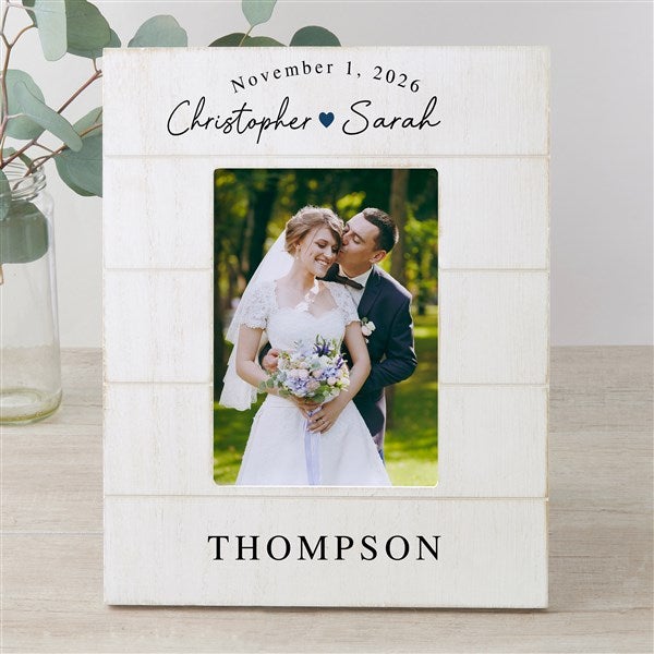 Simply Us Personalized Wedding Shiplap Picture Frame - 44681