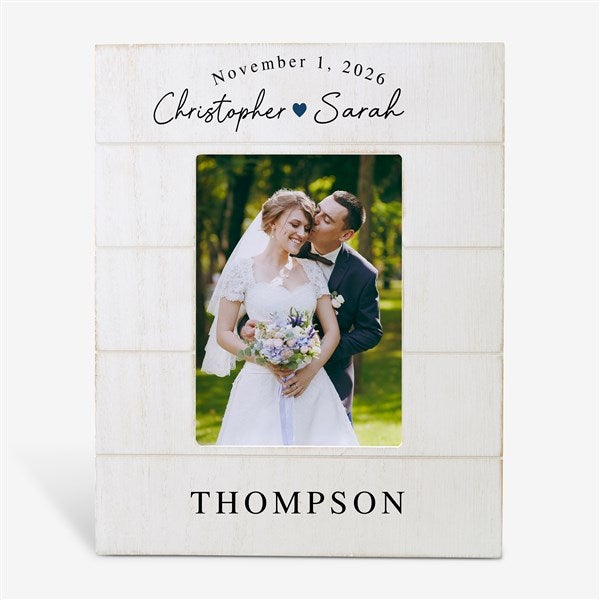 Simply Us Personalized Wedding Shiplap Picture Frame - 44681