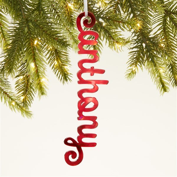 Personalized Acrylic Name Christmas Ornament  - 44700