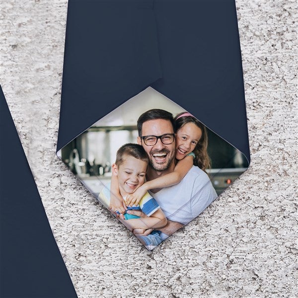 personalized tie with photo on back