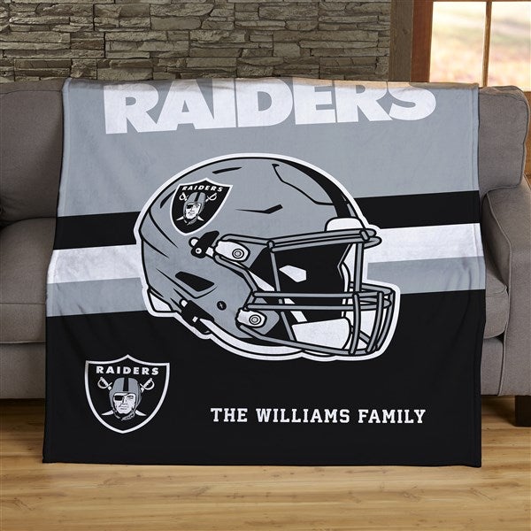 NFL Faith & Family Las Vegas Raiders Personalized 60x80 Plush Fleece Blanket