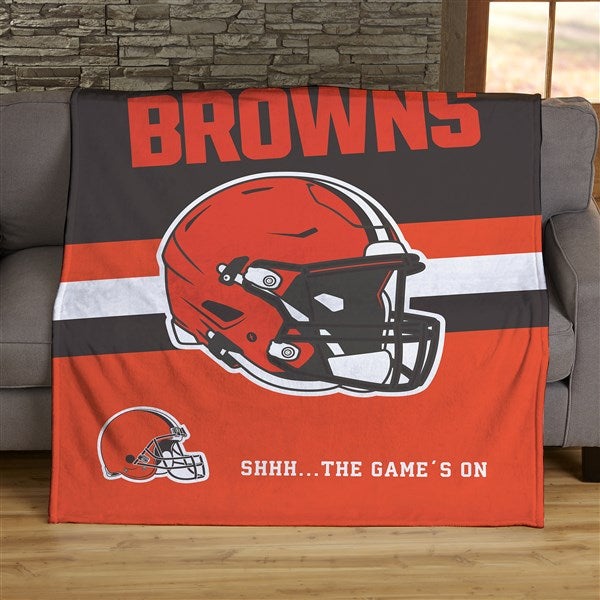 NFL Cleveland Browns Helmet Personalized Blankets - 44721