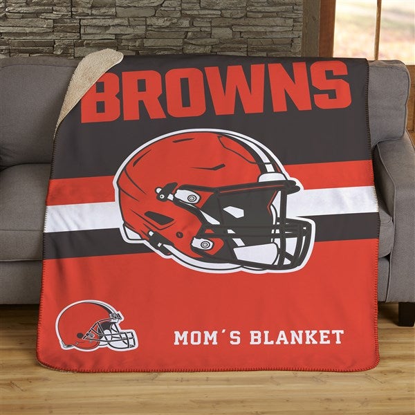 NFL Cleveland Browns Helmet Personalized Blankets - 44721