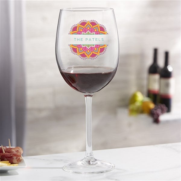 Diwali Personalized Wine Glass Collection - 44740