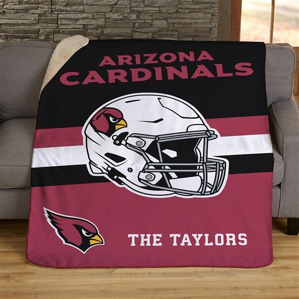 NFL Arizona Cardinals Helmet Personalized Blankets - 44749