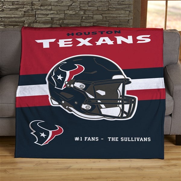 NFL Houston Texans Helmet Personalized Blankets - 44767
