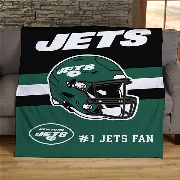 NFL New York Jets Helmet Personalized Blankets - 44778