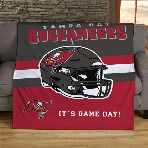 NFL Tampa Bay Buccaneers Helmet Personalized Blankets - 44780