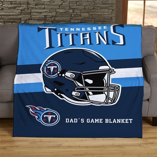 NFL Tennessee Titans Helmet Personalized Blankets - 44781
