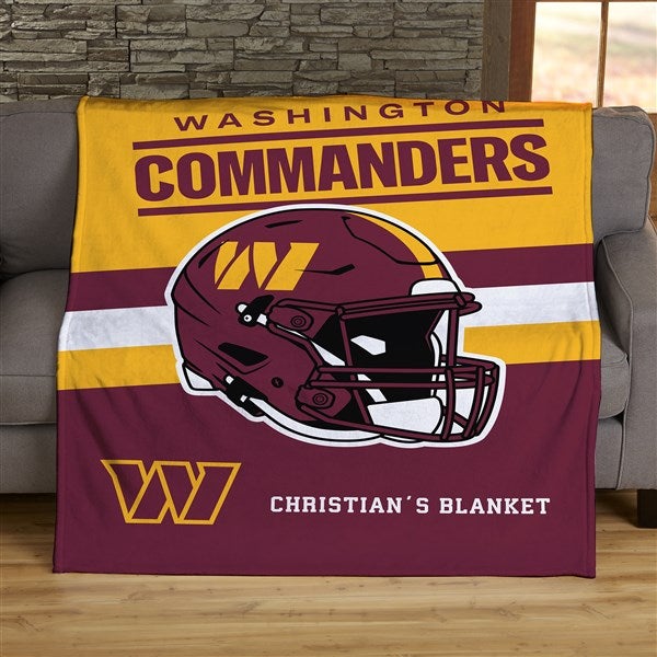 NFL Washington Football Team Helmet Personalized Blankets - 44782