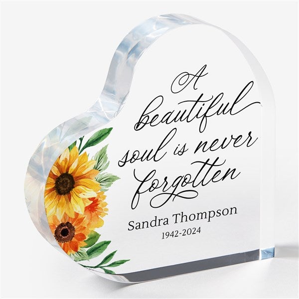 Beautiful Soul Personalized Colored Heart Keepsake - 44786