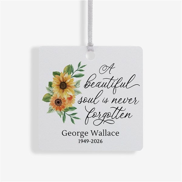 Beautiful Soul Personalized Memorial Photo Ornament - 44794