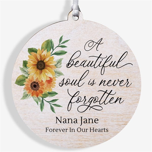 Beautiful Soul Personalized Memorial Photo Ornament - 44794