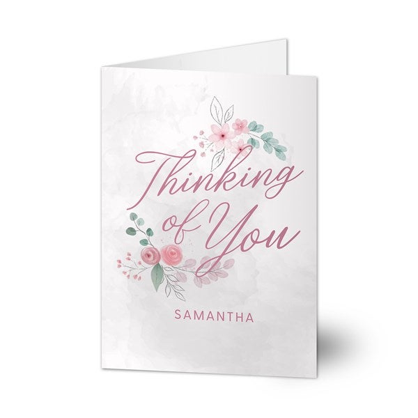 Thinking of You Personalized Sympathy Greeting Card - 44799