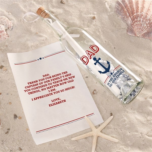 Our Anchor Personalized Letter In A Bottle  - 44817