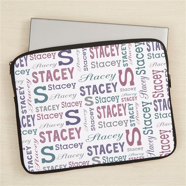Repeating Name Personalized Laptop Sleeve - 44842