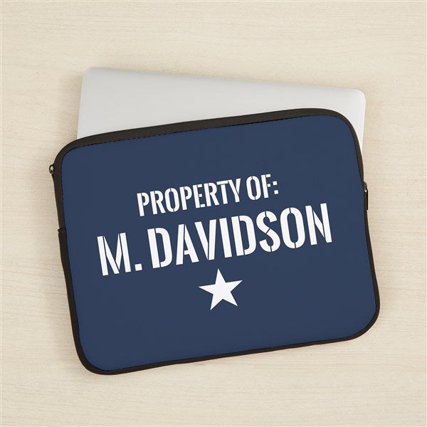 Authentic Personalized Laptop Sleeve  - 44877