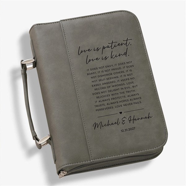 Love is Patient Personalized Bible Cover - 44947