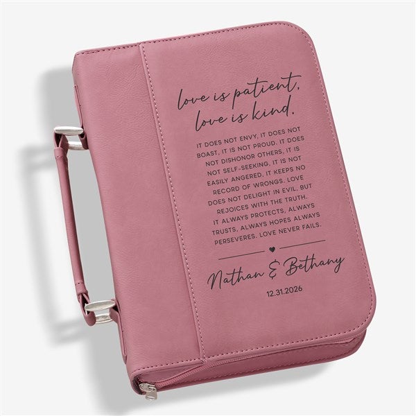 Love is Patient Personalized Bible Cover - 44947
