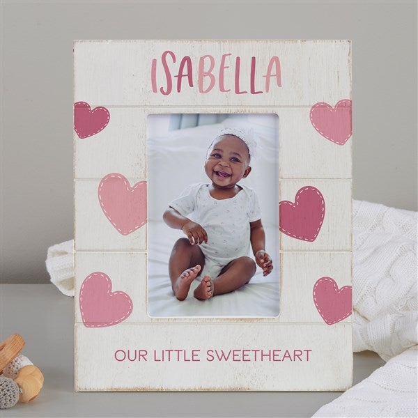 Personalized Baby Shiplap Frame - Hi Little One - 44967
