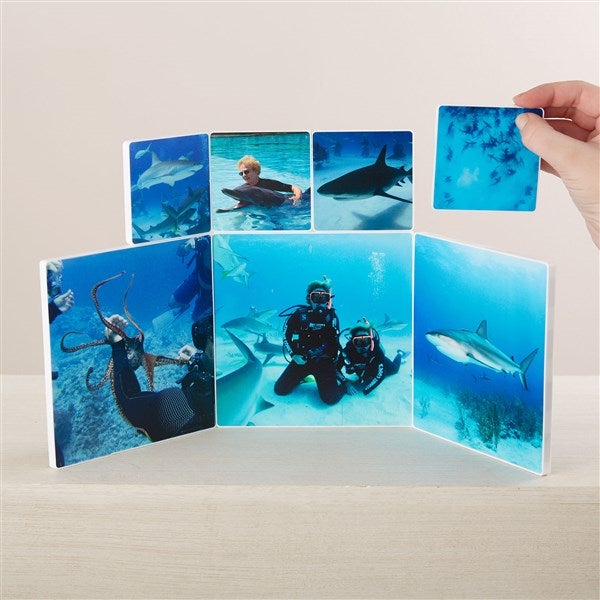 Custom Photo Magnetic Tiles - 3 Large & 4 Small  - 44989D