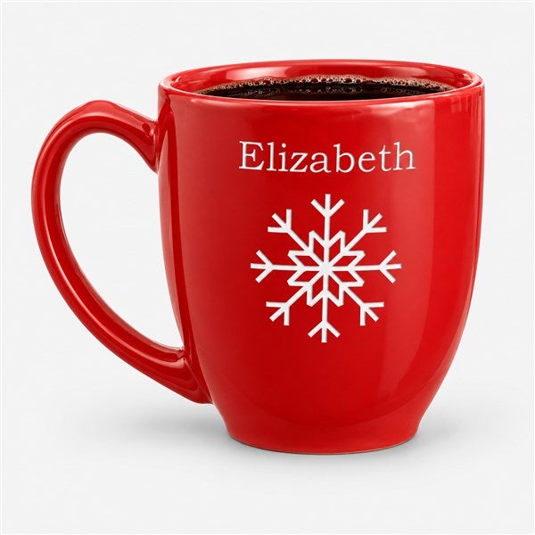 Red Personalized Holiday Mugs with Hot Cocoa - 4499