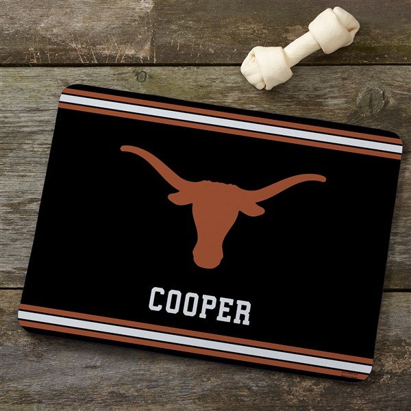 NCAA Texas Longhorns Personalized Pet Food Mat - 45032