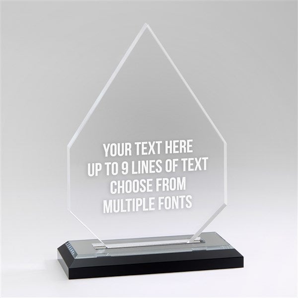 Engraved Message Personalized Diamond Award - 45051