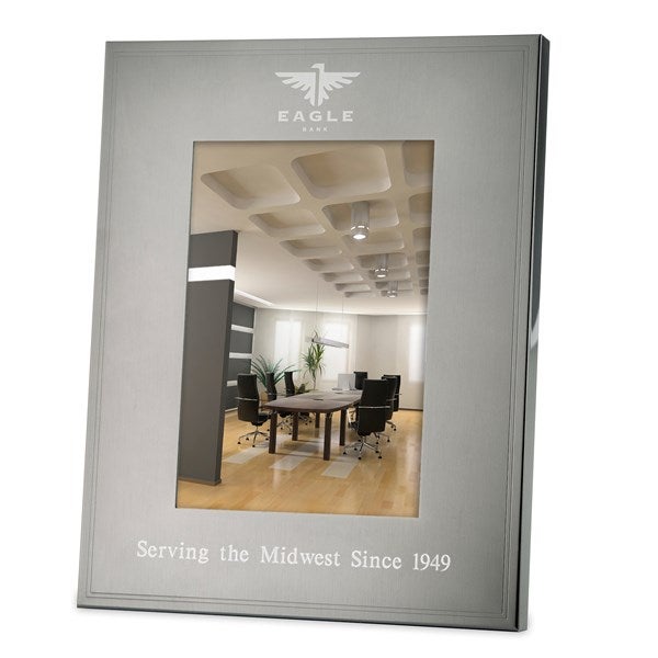 Personalized Logo Gunmetal 5x7 Picture Frame - 45154