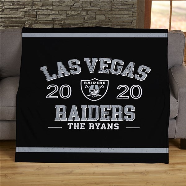 NFL Established Las Vegas Raiders Personalized 50x60 Plush Fleece Blanket