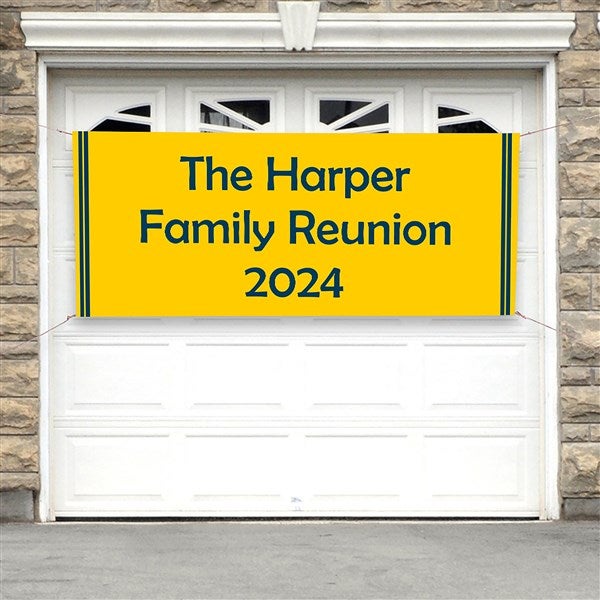Family Reunion Personalized Party Banners - 45235
