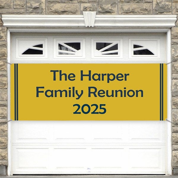 Family Reunion Personalized Party Banners - 45235