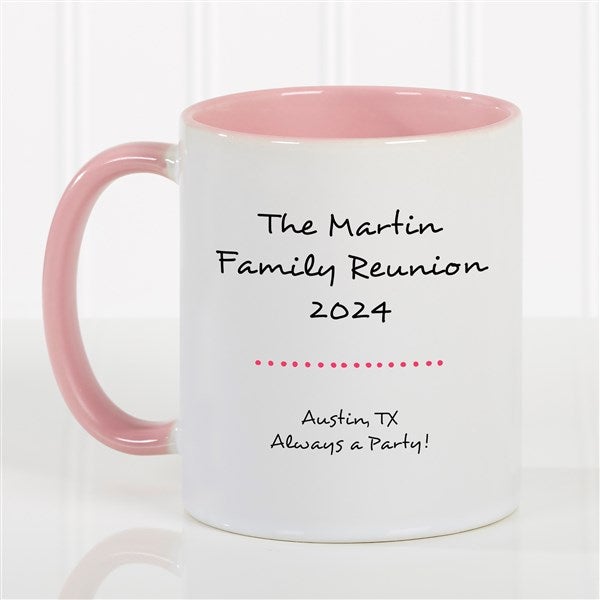 Family Reunion Personalized Coffee Mugs - 45243
