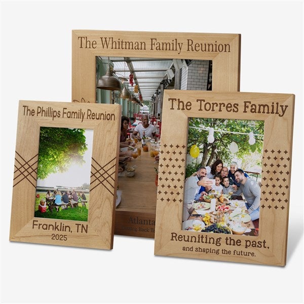 Reunited Frame Family Reunion Engraved Personalized Vertical Picture Frame- 5 x 7