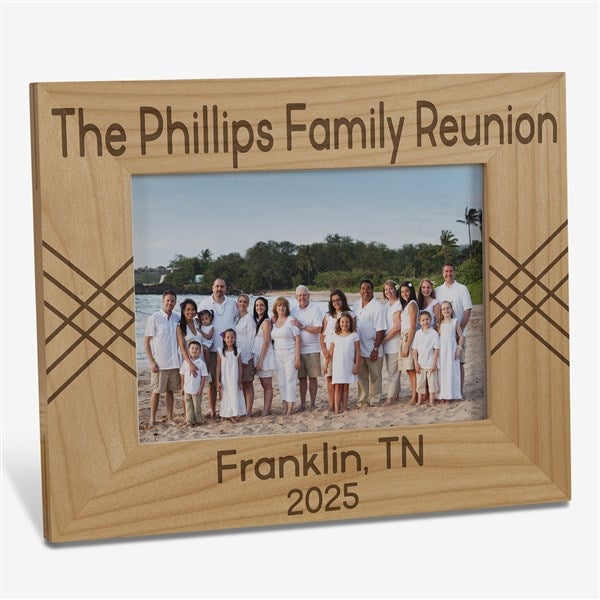 Reunited Frame Family Reunion Engraved Personalized Vertical Picture Frame- 4 x 6