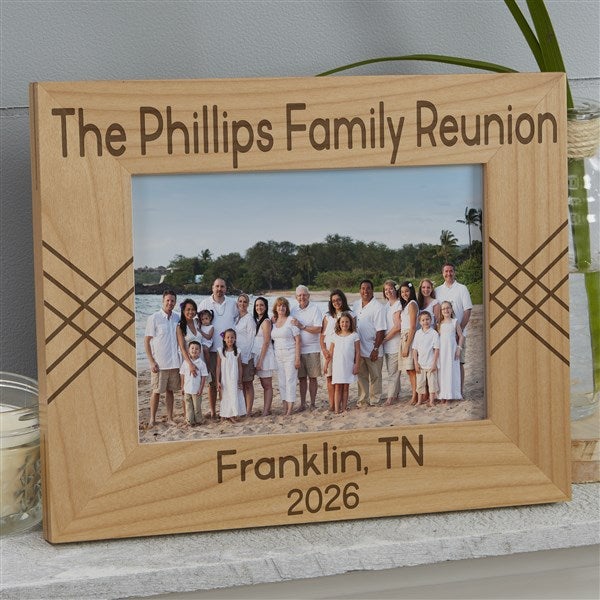 Family Reunion Engraved Personalized Picture Frame - 45244