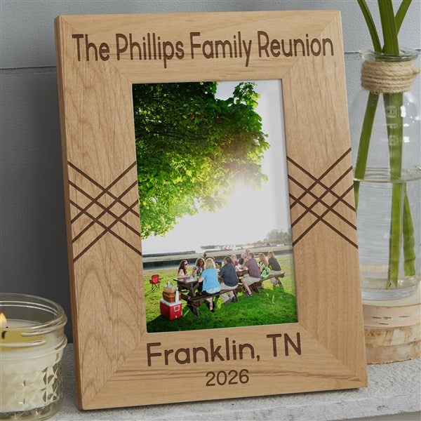 Family Reunion Engraved Personalized Picture Frame - 45244