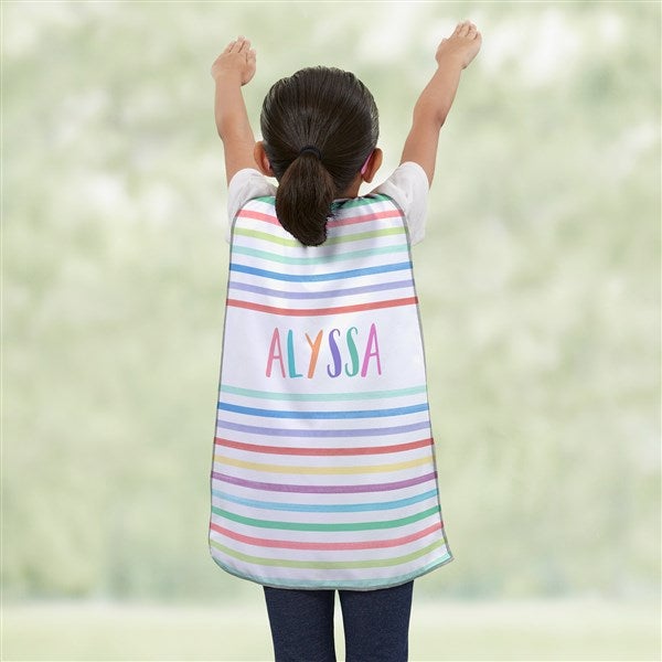 Watercolor Brights Personalized Kids Cape  - 45295