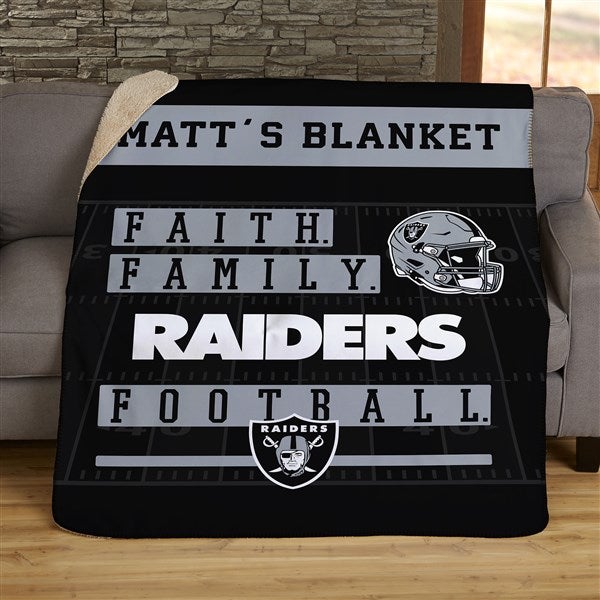 Raiders hotsell sherpa blanket